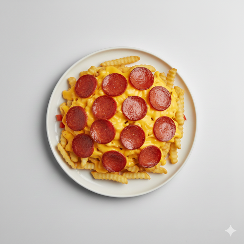 Pepperoni Deluxe Loaded Fries 