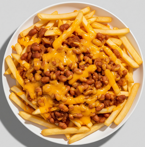 Cheesy Chips & Beans 