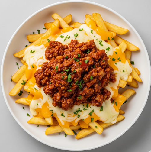 Bolognese, Chips & Cheese 